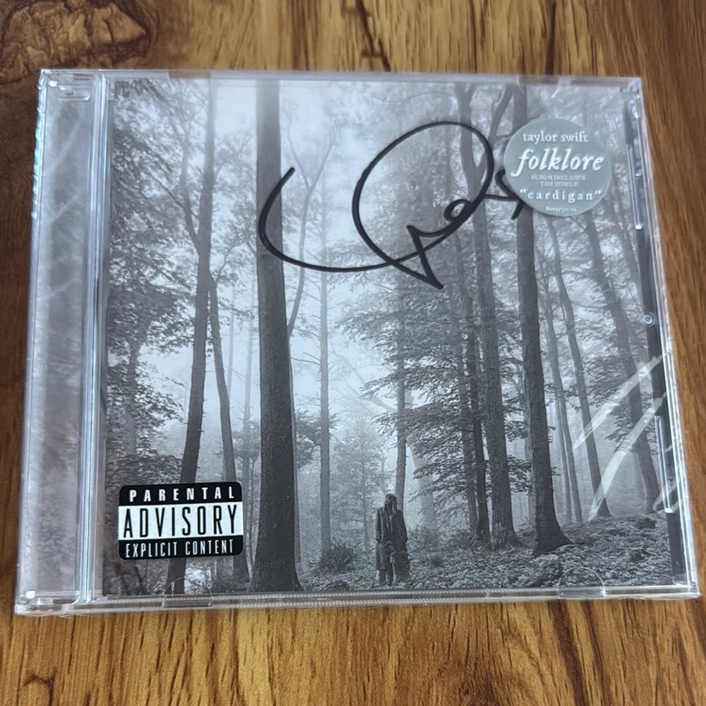 Signed Taylor Swift Folklore CD